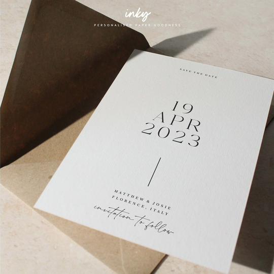 Save The Date, Simple The Modern Our Date Cards, Stylish Postcard, Florence