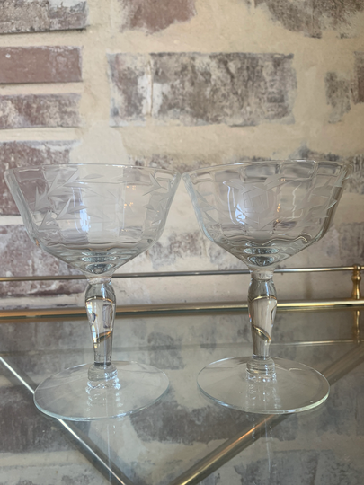 Vintage Cocktail Glass | Set Of 7