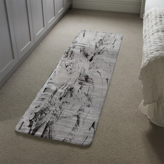 Macgregor Watch out Battle of Britain Designer Shaggy Black/Grey/White Rug
