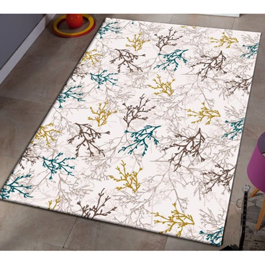 Daljit Flatweave Beige/Blue/Yellow Rug
