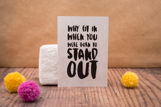 Why Fit in When You Were Born To Stand Out Postcard