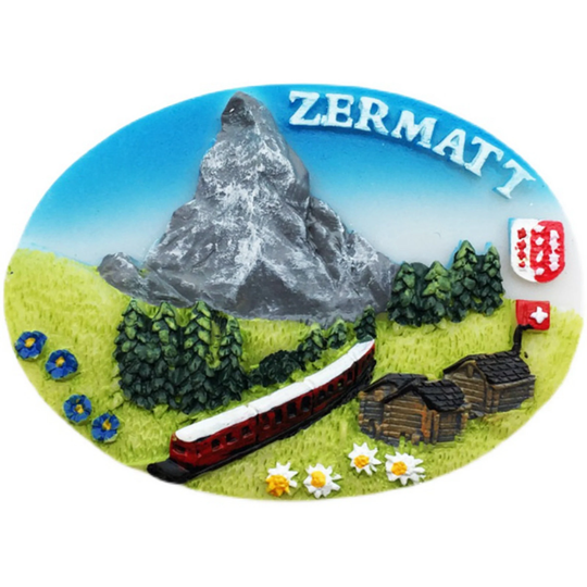 Zermatt Alps Switzerland Fridge Magnet Travel Souvenir Gift Collection Craft Refrigerator Decoration