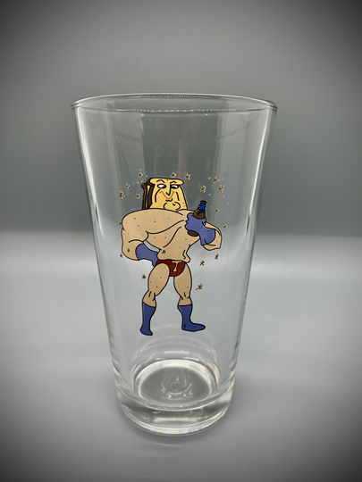 Pastry Stout Pudgy Toast Man 16Oz Libby Glass