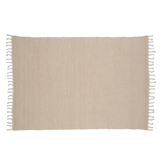 Chateaugay Flatweave Wool/Cotton Beige Rug