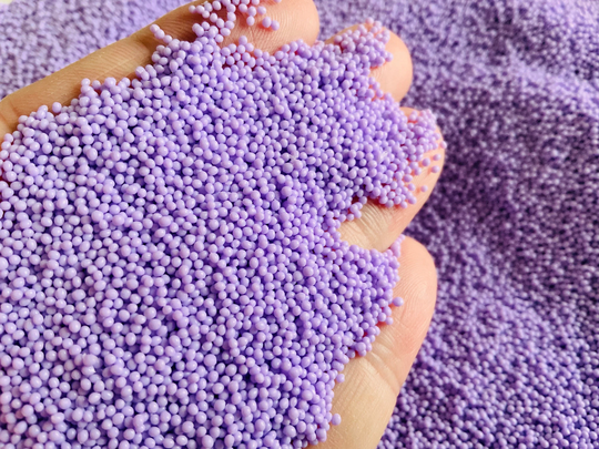 Purple Micro Beads , Caviar Nail Art Resin Crafts Slime Tumbler Supplies Craft