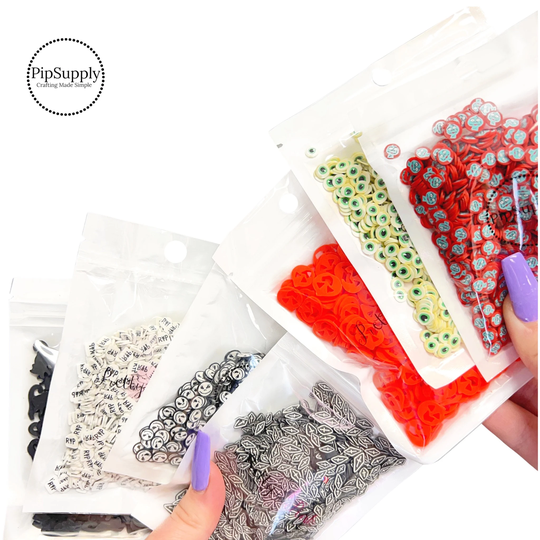 Halloween Polymer Clay Slices | Uv Resin For Graveyard Walk Loose
