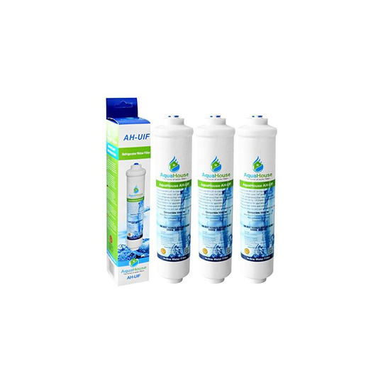 3X AquaHouse UIFS Compatible Fridge Water Filter for Samsung DA29-10105J HAFEX/EXP WSF-100 Aqua-Pure Plus (External Filter only)