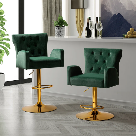 Peppino Height Adjustable Swivel Bar Stool