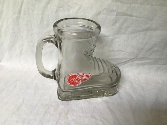 Wayne Gretzky Ice Skate Glass Cup Beer Stein