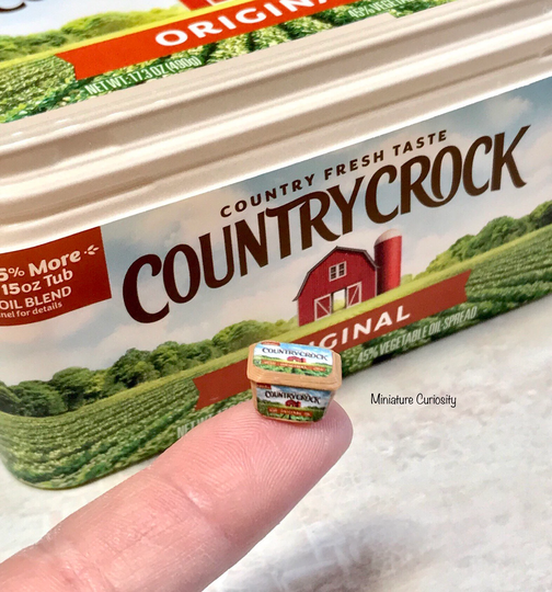 Dollhouse Butter - 112Th Scale - Dollhouse Kitchen - Furniture - Miniature Grocery - Tiny Grocery