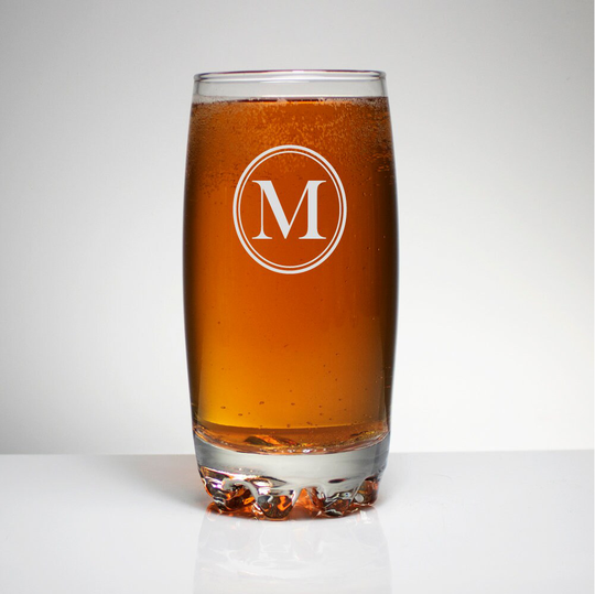 Monogram Family Glasses, Custom Sand Carved Beer Glass, Water Birthday, Mother's Day, Groomsmen, Gifts For Him, Fathers Day