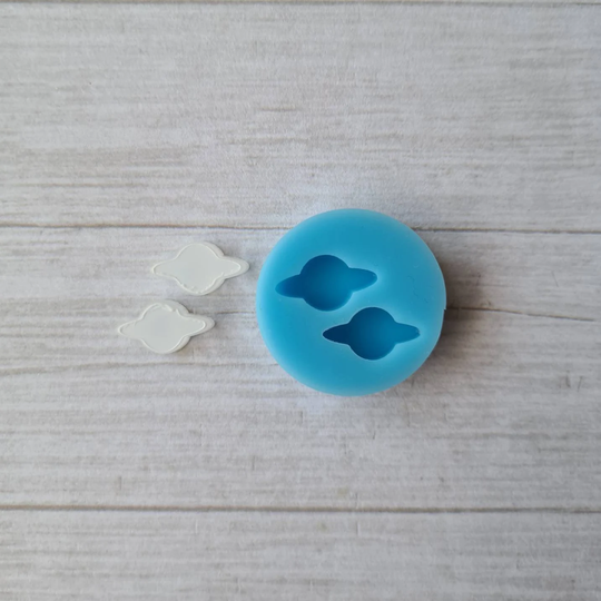 Resin Silicone Mold - 16mm Planet Stud Earrings Mold, Saturn Galaxy Polymer Clay Supplies, Resin Supplies