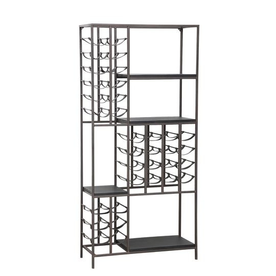 Sighild Floor Wine Bottle Rack in Black