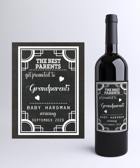 Pregnancy Announcement Grandparents - New Custom Wine Labels Baby Reveal Grandparent