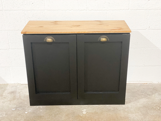 Trash Can Cabinet, Bin Double Bin, Shaker Style Framed Doors