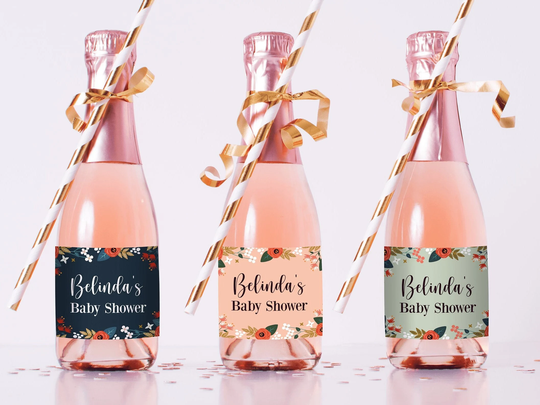 Set Of Mini Baby Shower Favors - Decorations Favour Tags Birth Favours