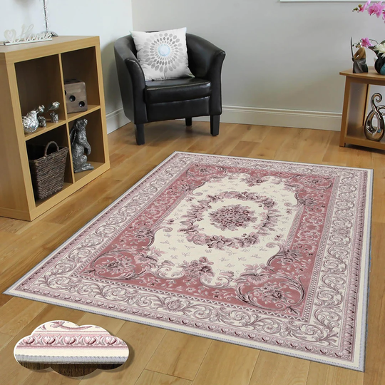 Inman Flatweave Ivory/Red Rug