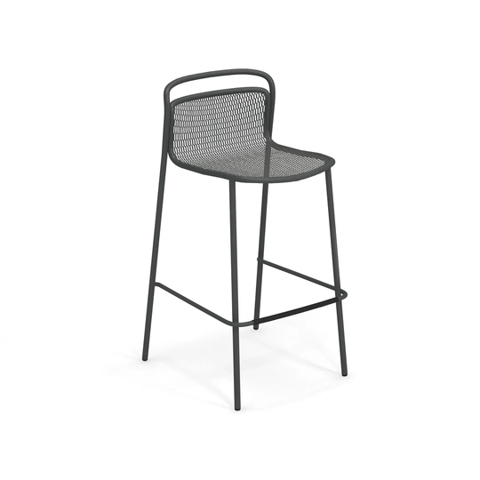 Modern Barstool Made Of Steel - Matt White