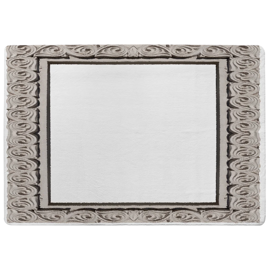 Nickols Shaggy White Area Rug