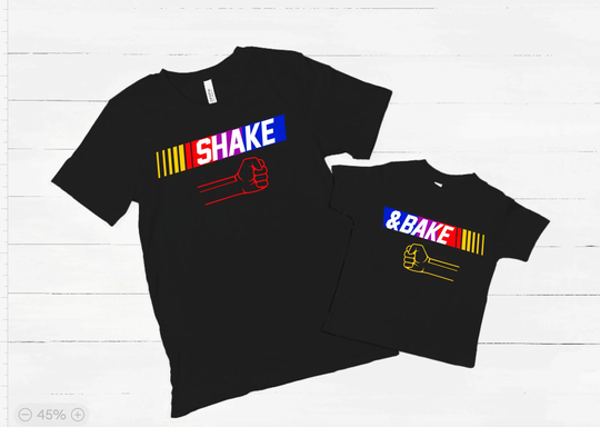 Shake N Bake Tshirt, Father & Son, Matching Son