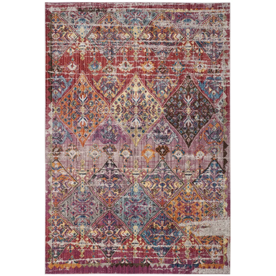 Yasmina Rose/Blue Rug