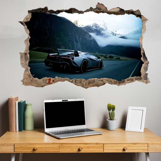 Super Fast Performance Sports Car Wall Sticker Art Poster Mural Transfer Decal Print Room Home Nursery Office Shop Decor Id413