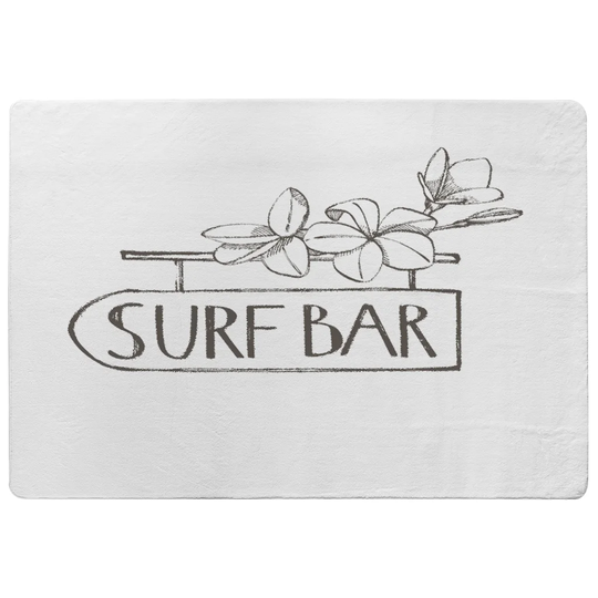 Ousley Surf Bar Designer Shaggy Grey/Off-White Rug