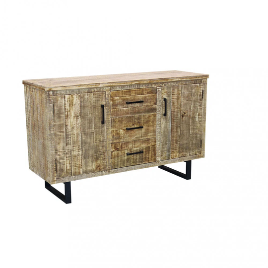 Mirabeau 135 Cm Wide 3 Drawer Solid Wood Sideboard