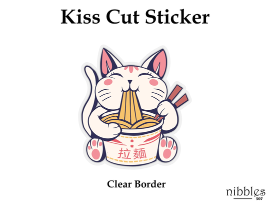 Cat Romen Noodle Stickers | Magnets Decal Fridge Magnet Laptop Sticker Birthday Gift Decorative Kawaii Anime Manga