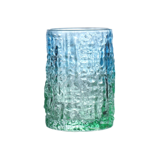Tree Pattern Drinking Glass | Colored