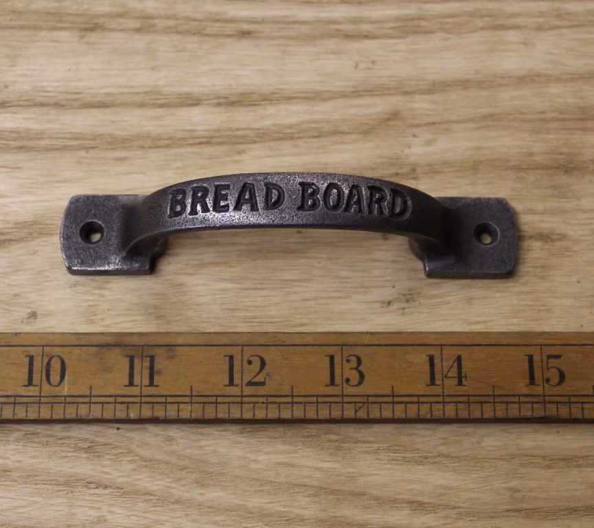 Bread Board Cast Iron Pull Handle Rustic Industrial Door Drawer Knob Pack Of 1 Or 10