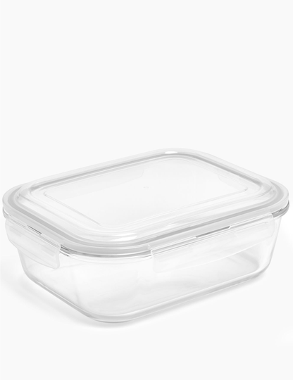 2L Glass Fridge Storage Container grey