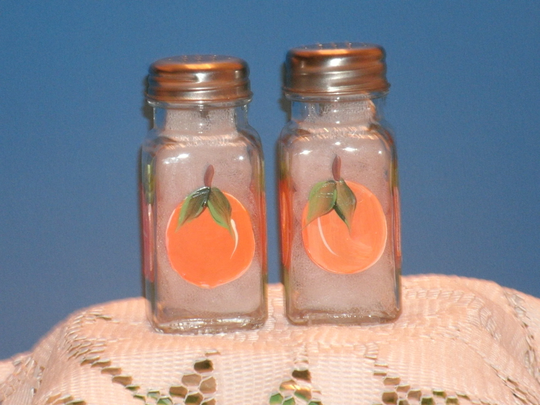 Orange Salt & Pepper Shakers