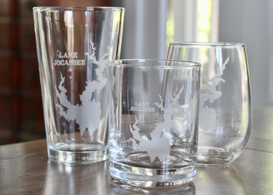 Lake Jocassee, Sc Map Glasses