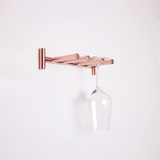 Wall Mounted 5 Wine Glass Rack