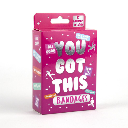 (You Got This Bandages) Gift Republic Novelty Plasters Bandages 25-pack