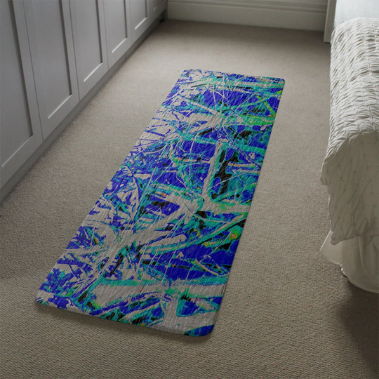 Lindahl Thames La Paris Designer Shaggy Blue/White Rug
