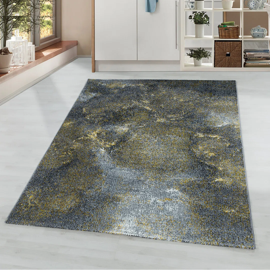 Laymon Flatweave Yellow/Grey Rug