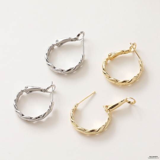 6Pcs Gold Plated Wine Glass Charm Hoops Circle Ear Hoop Rings Earring Beading Hoops, Jewelry Making