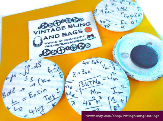 45mm Handmade Mathematics Magnet, Refrigerator Math Maths Fridge Gift For Teachers, Geometry Gift, Students