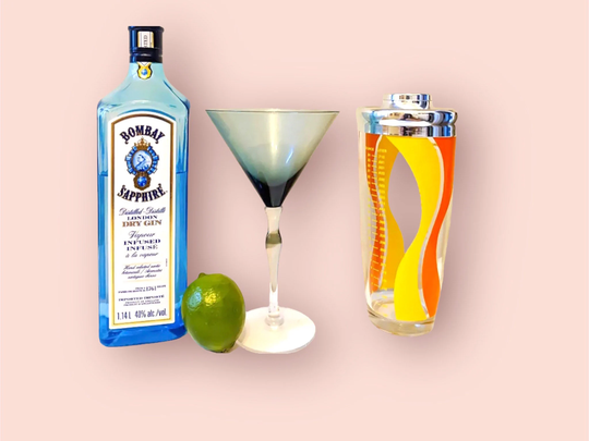 Cocktail Shaker Barware Martini Drink Mcm Mixer Retro Glass Colourful Strainer Modern Hostess Party