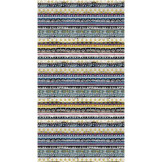 Richard Power Loom 100% Cotton Blue/Yellow/Pink Rug