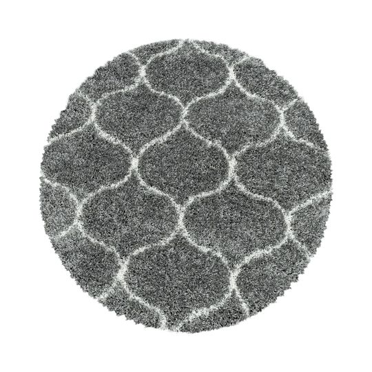 Anglo Shaggy 100% PP Heatset Grey Rug