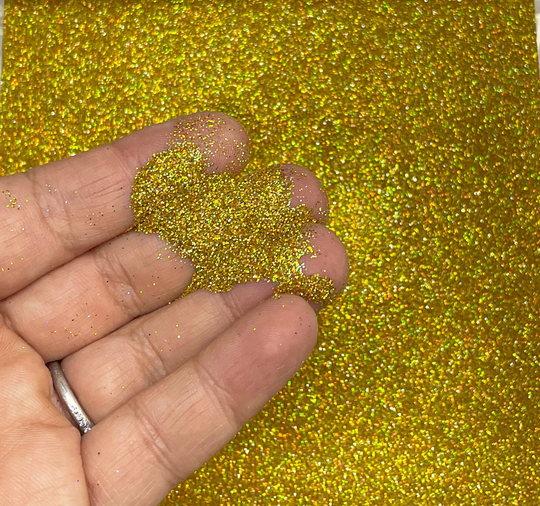 Holo Gold Micro Glitter Pixie Dust Solvent Resistant Glitter, Pick Your Amount, Shaker Mix, Kawaii F635