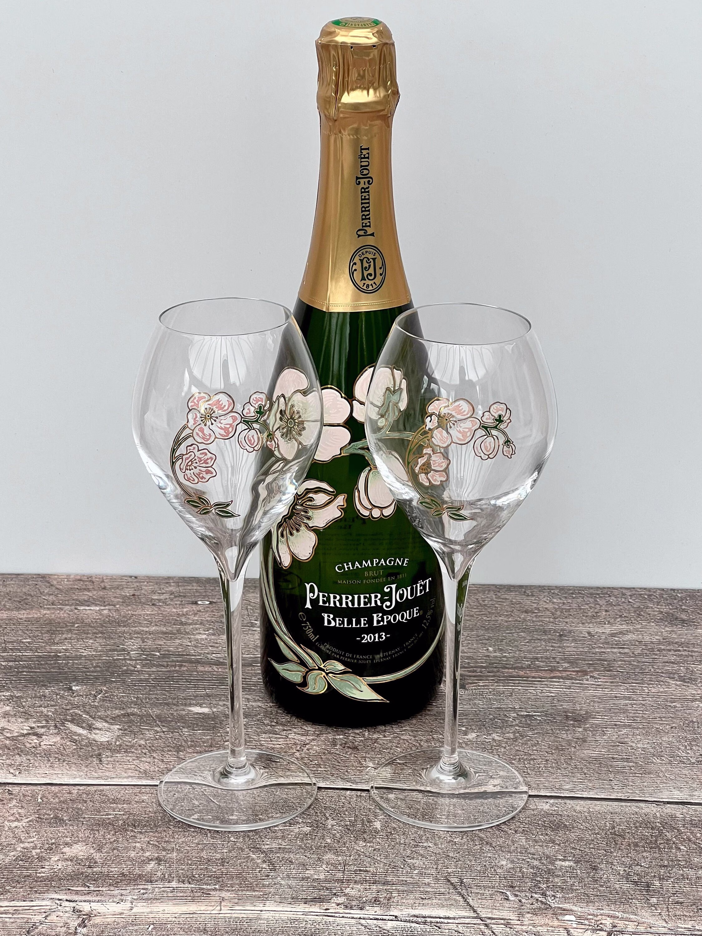 2 Perrier Jouet Pink Belle Époque Champagne Glasses, 28.5Cl