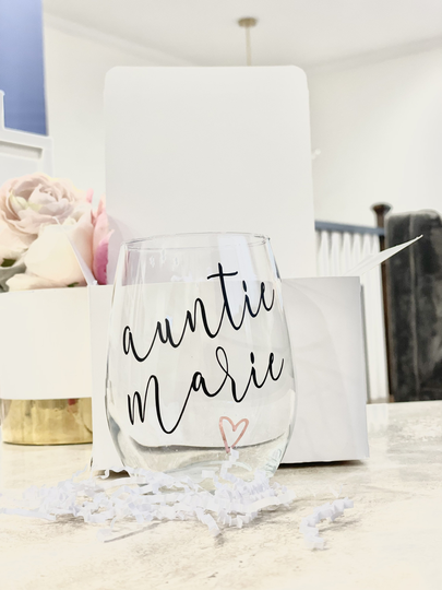 Personalized Auntie Baby Announcement, Pregnancy Announcement Ideas, Wine Announcement, Mom To Be - Aunt Mug- Godmother