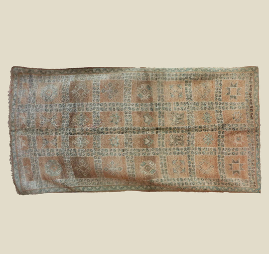 Handmade Moroccan Carpet, Vintage Mid-Century 5x11 Feet Rug
