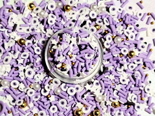Halloween Eye Mix - Polymer Clay Slices Fimo Slime Shaker Bows Filler Clip Filler