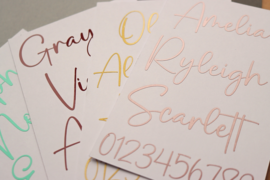 Custom Vinyl Name Stickers, Diy Decals, Calligraphy Text Labels, Handwritten Personalised Decal