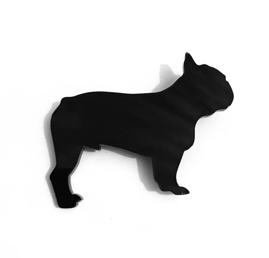 French Bulldog Dog Fridge Magnet Gift in Black